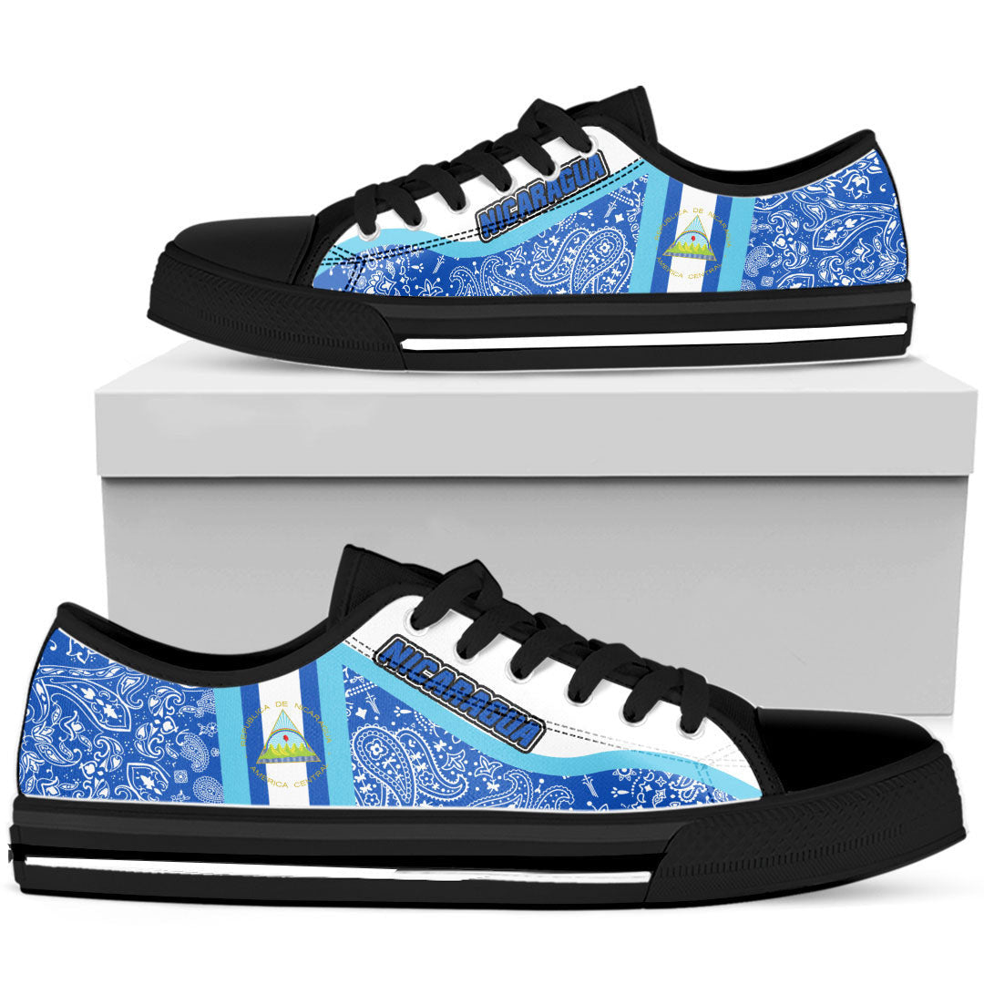 Shoes Nicaragua Low Top Shoes Paisley Bandana Special Style