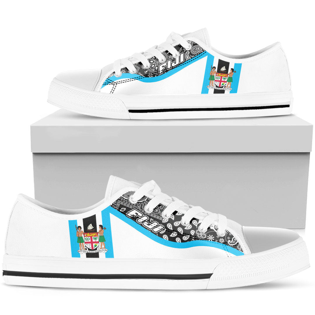 Shoes Fiji Low Top Shoes Paisley Bandana Special Style