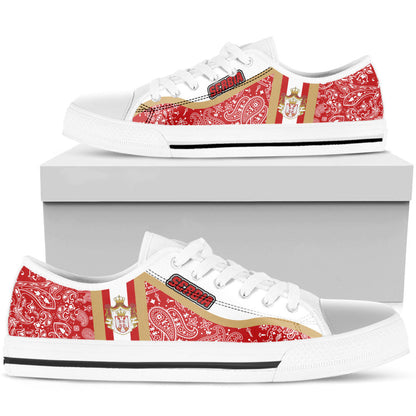Shoes Serbia Low Top Shoes Paisley Bandana Special Style