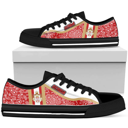 Shoes Serbia Low Top Shoes Paisley Bandana Special Style