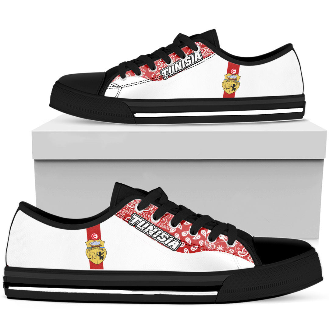 Shoes Tunisia White Version Low Top Shoes Paisley Bandana Special Style