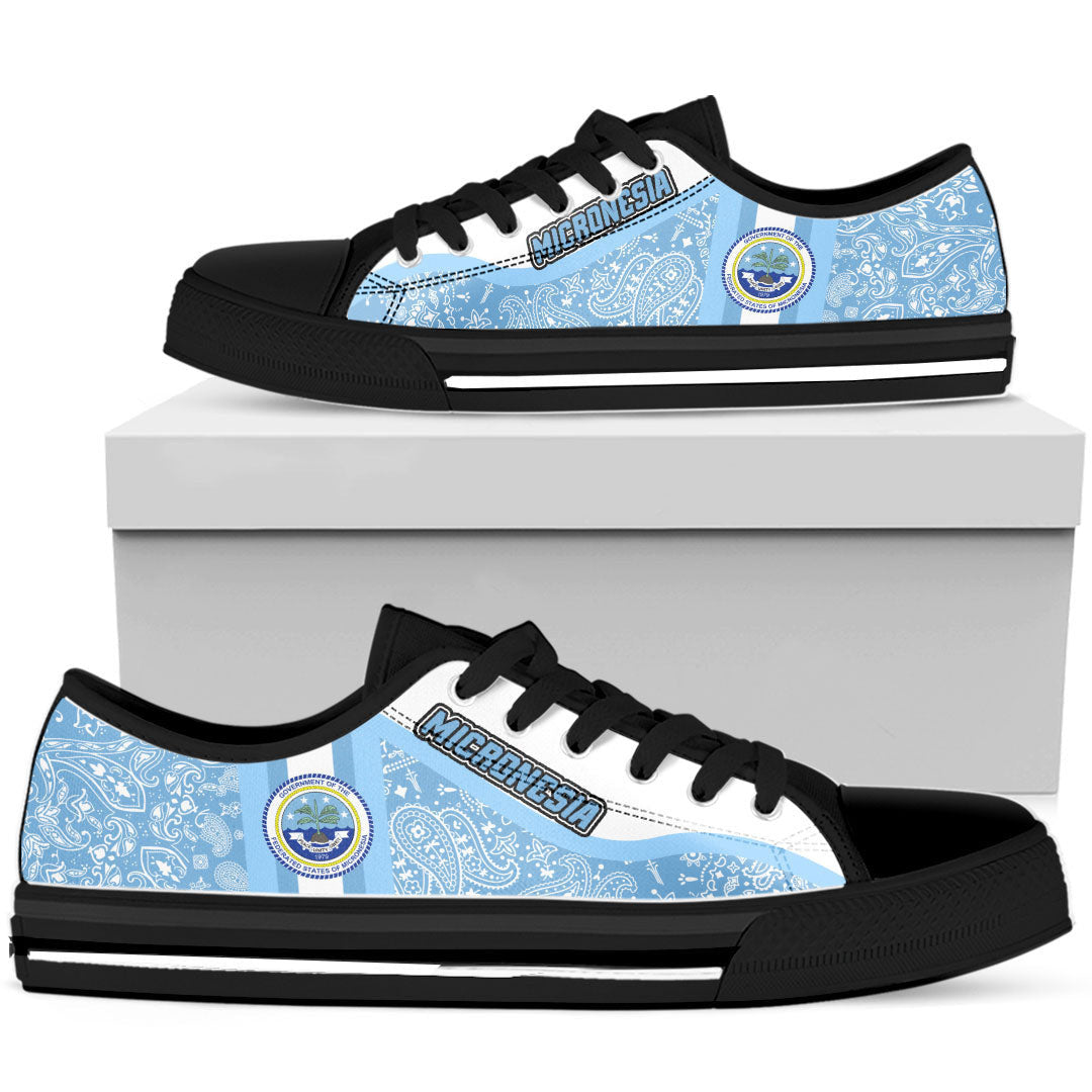 Shoes Micronesia Low Top Shoes Paisley Bandana Special Style