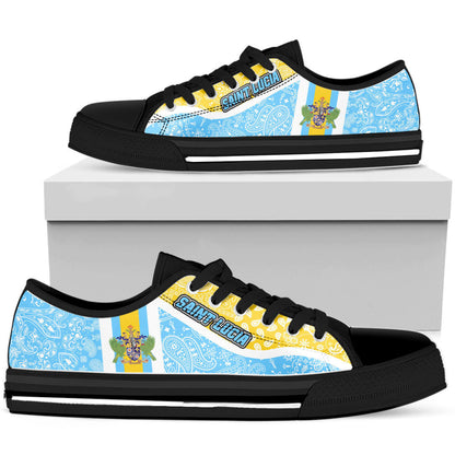 Shoes Saint Lucia Low Top Shoes Paisley Bandana Special Style