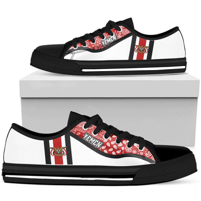 Shoes Yemen White Version Low Top Shoes Paisley Bandana Special Style