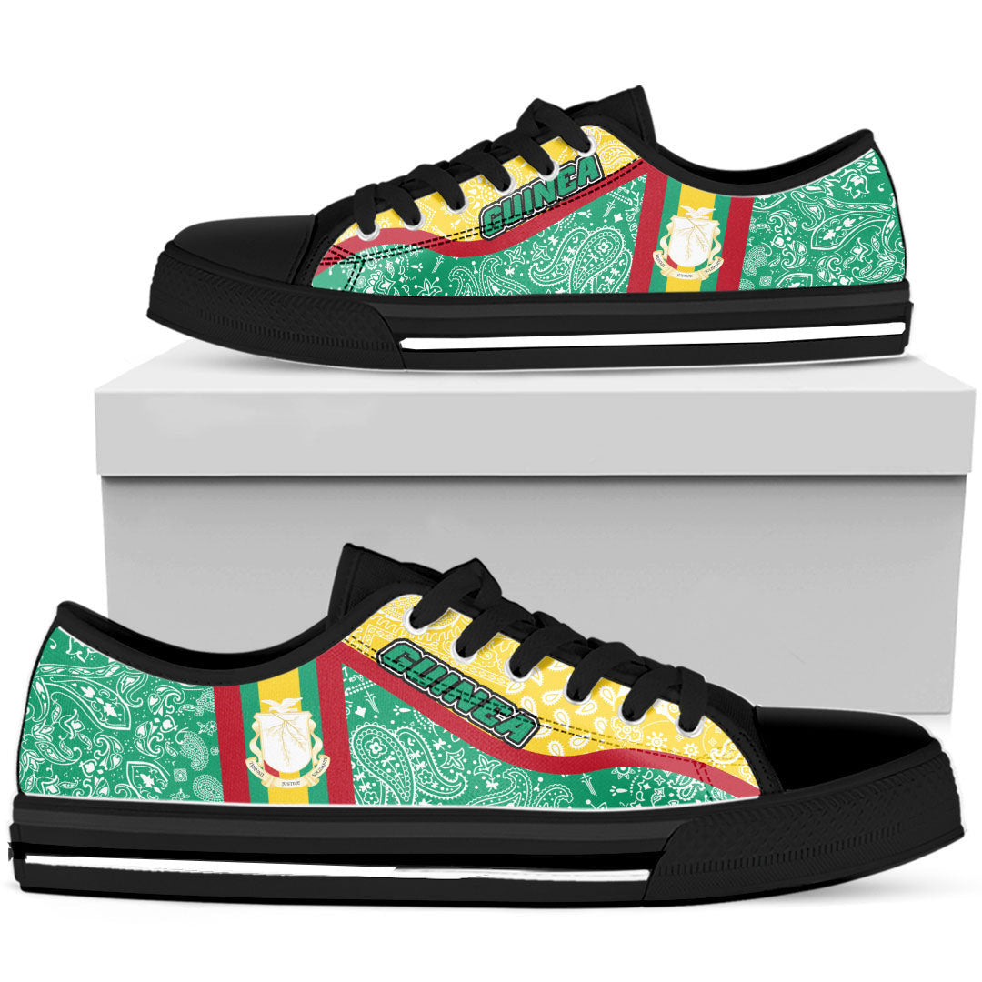 Shoes Guinea Green Version Low Top Shoes Paisley Bandana Special Style