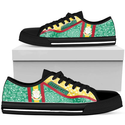 Shoes Guinea Green Version Low Top Shoes Paisley Bandana Special Style