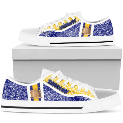 Shoes Tokelau Low Top Shoes Paisley Bandana Special Style