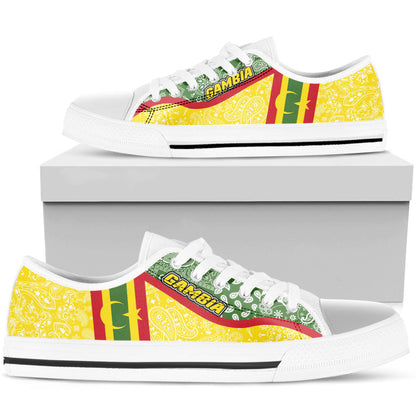 Shoes Gambia Yellow Version Low Top Shoes Paisley Bandana Special Style