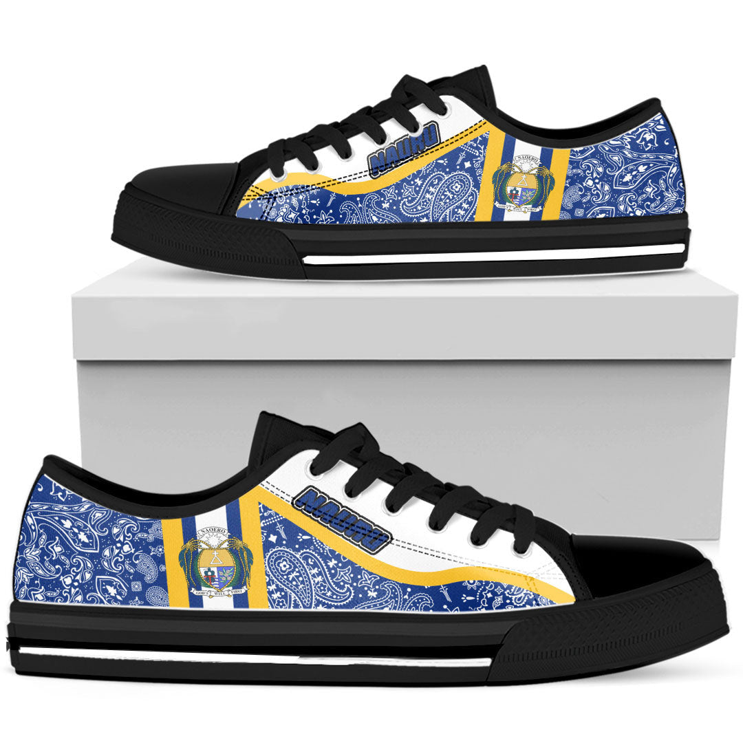Shoes Nauru Low Top Shoes Paisley Bandana Special Style