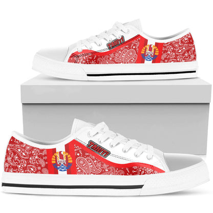 Shoes Tahiti Low Top Shoes Paisley Bandana Special Style