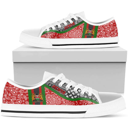 Shoes Kenya Red Version Low Top Shoes Paisley Bandana Special Style