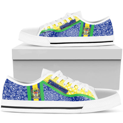 Shoes Tanzania Low Top Shoes Paisley Bandana Special Style
