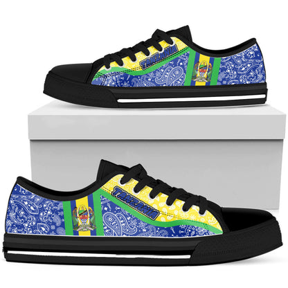 Shoes Tanzania Low Top Shoes Paisley Bandana Special Style