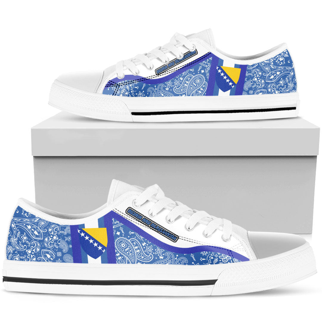 Shoes Bosnia And Herzegovina Low Top Shoes Paisley Bandana Special Style