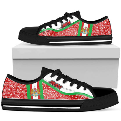 Shoes Iran Red Version Low Top Shoes Paisley Bandana Special Style