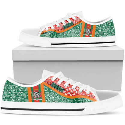 Shoes Zambia Low Top Shoes Paisley Bandana Special Style