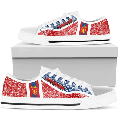 Shoes Norway Low Top Shoes Paisley Bandana Special Style