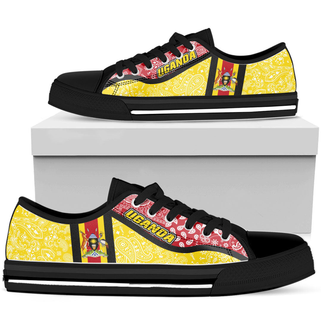 Shoes Uganda Yellow Version Low Top Shoes Paisley Bandana Special Style