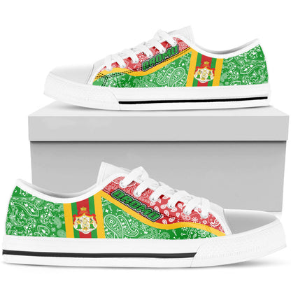 Shoes Oromo Green Version Low Top Shoes Paisley Bandana Special Style