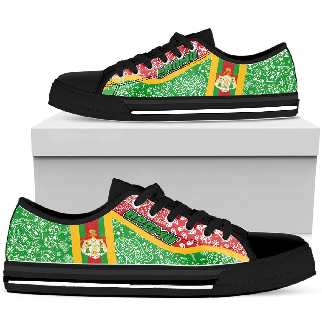 Shoes Oromo Green Version Low Top Shoes Paisley Bandana Special Style