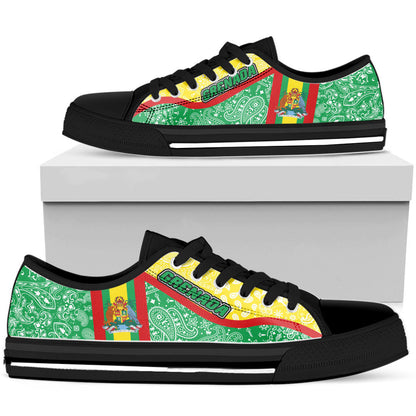 Shoes Grenada Low Top Shoes Paisley Bandana Special Style