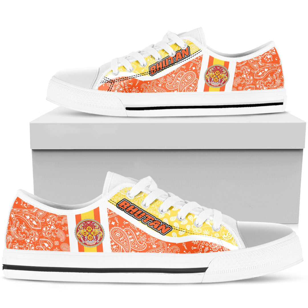Shoes Bhutan Low Top Shoes Paisley Bandana Special Style