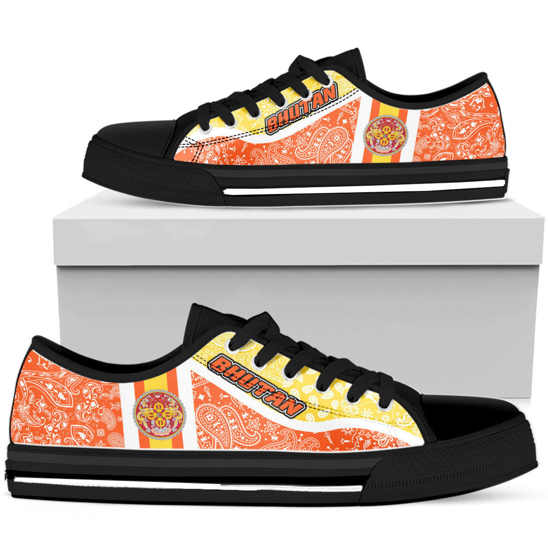Shoes Bhutan Low Top Shoes Paisley Bandana Special Style