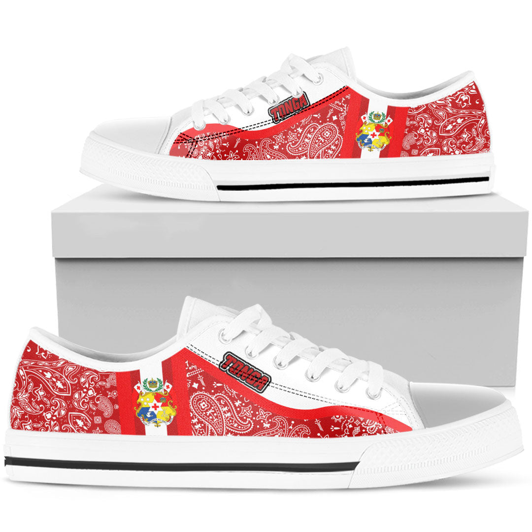 Shoes Tonga Low Top Shoes Paisley Bandana Special Style