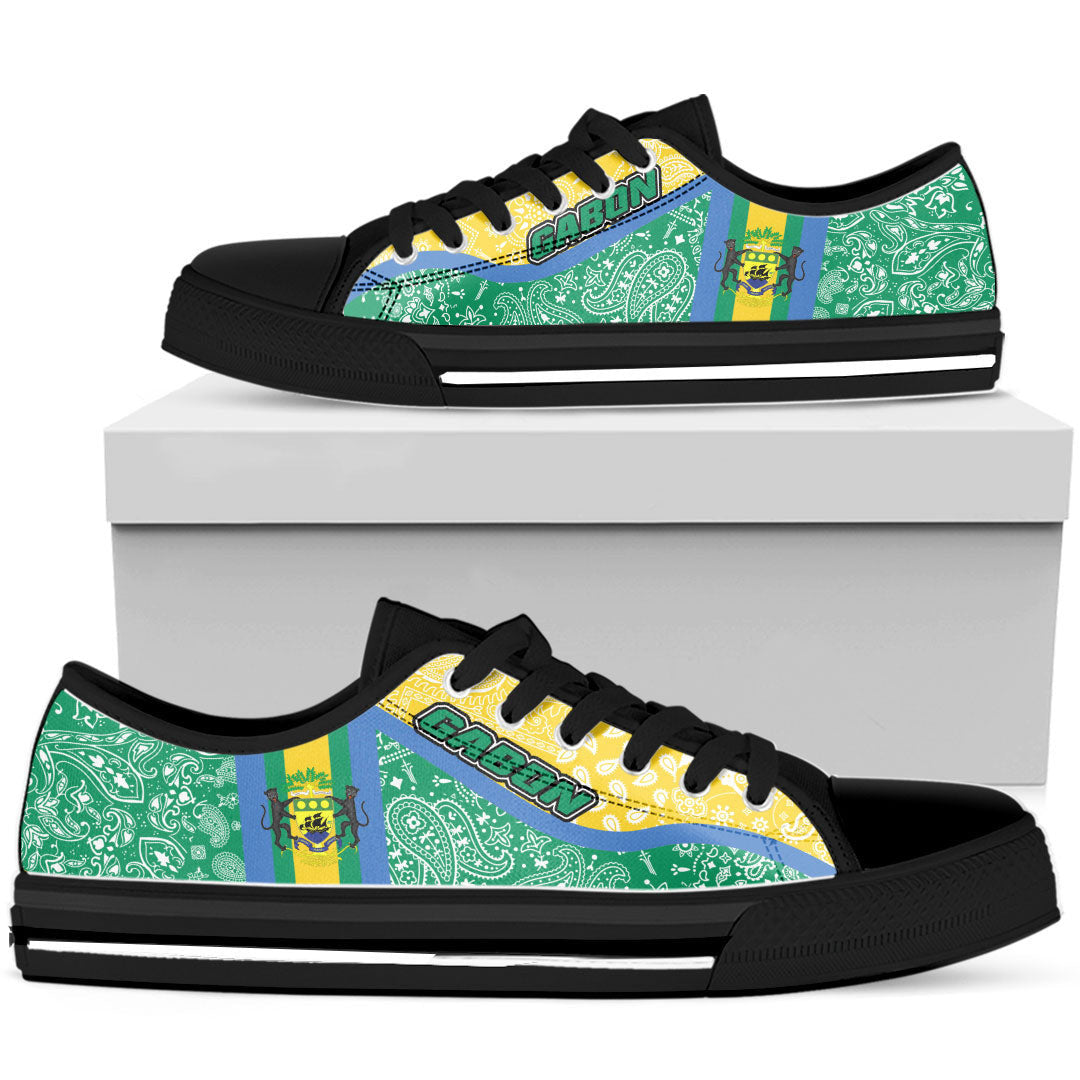 Shoes Gabon Green Version Low Top Shoes Paisley Bandana Special Style