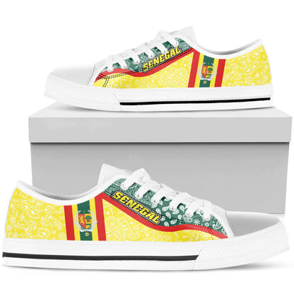 Shoes Senegal Yellow Version Low Top Shoes Paisley Bandana Special Style