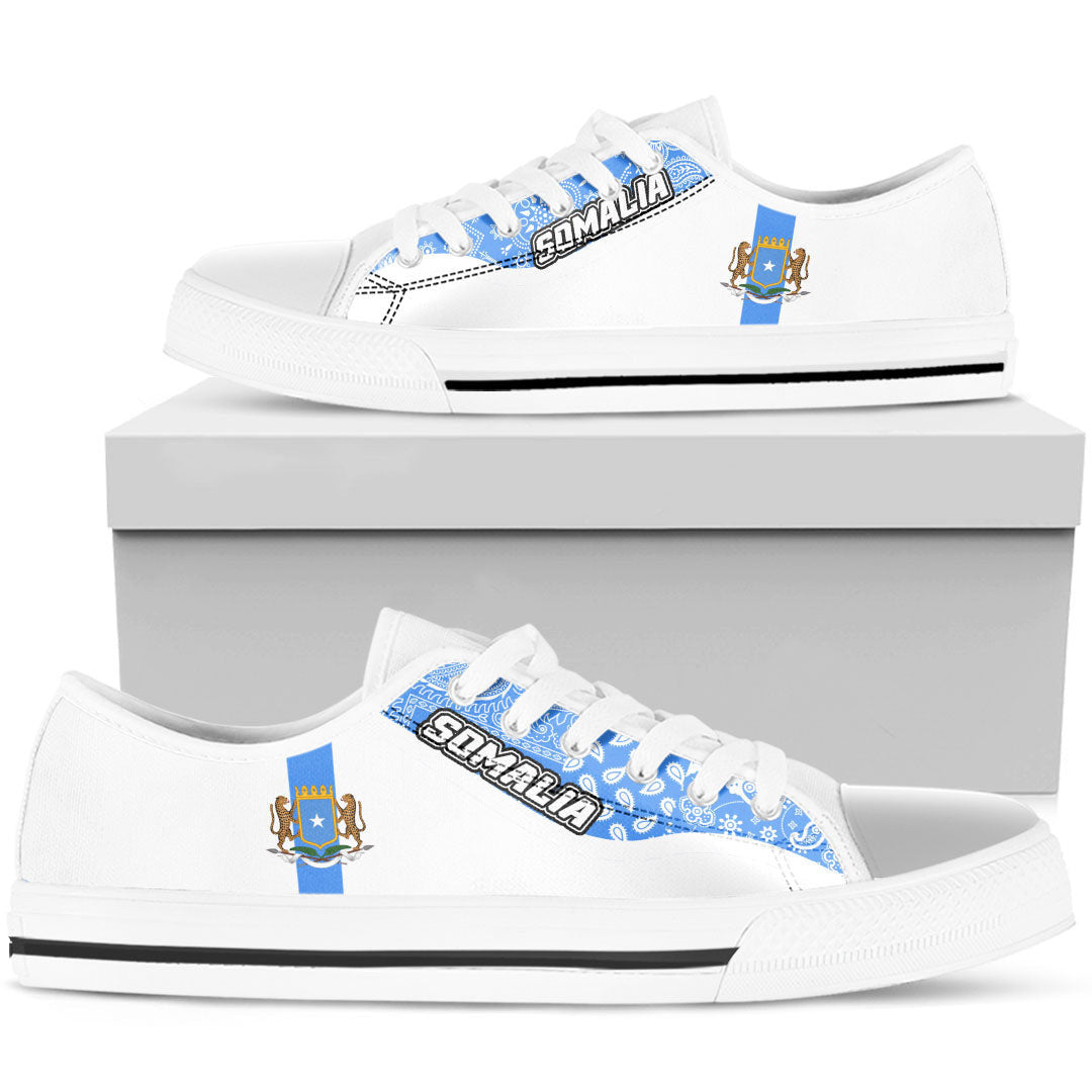 Shoes Somalia White Version Low Top Shoes Paisley Bandana Special Style