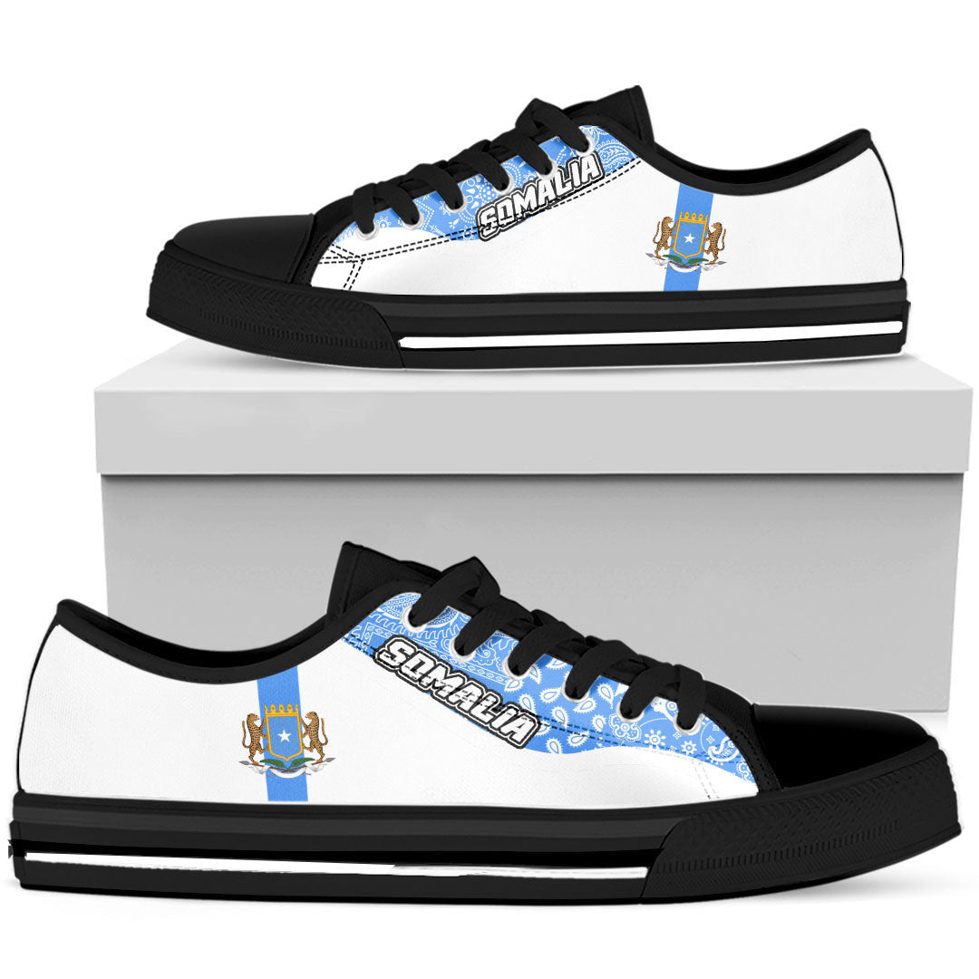 Shoes Somalia White Version Low Top Shoes Paisley Bandana Special Style