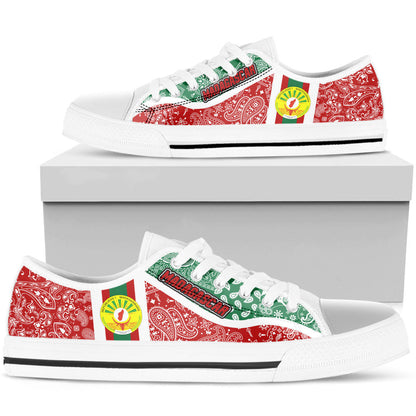 Shoes Madagascar Low Top Shoes Paisley Bandana Special Style