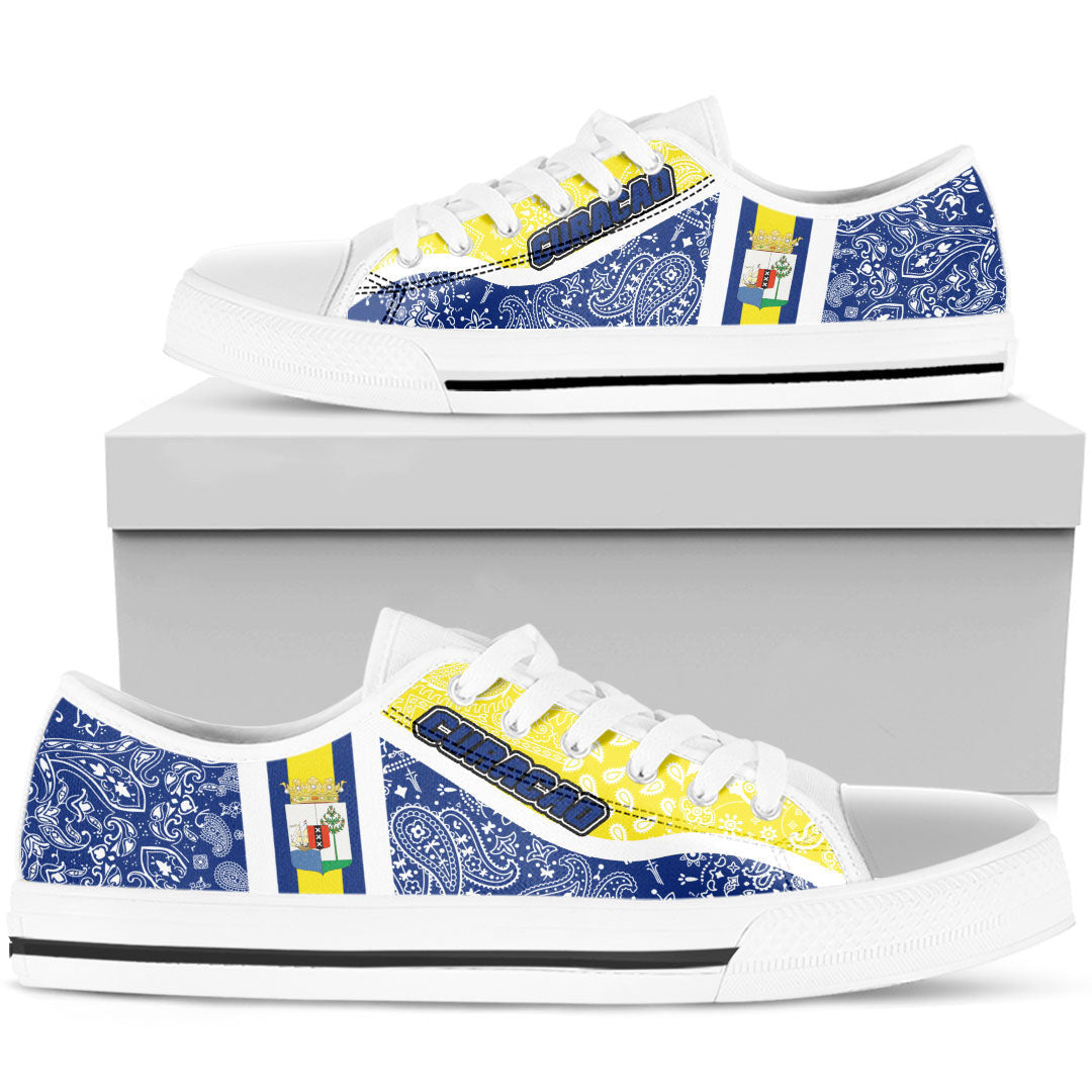 Shoes Curacao Low Top Shoes Paisley Bandana Special Style