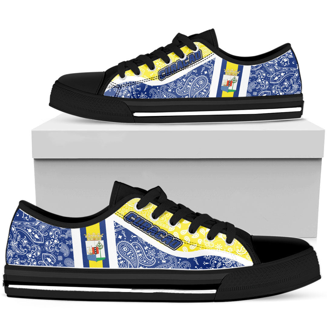 Shoes Curacao Low Top Shoes Paisley Bandana Special Style