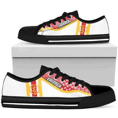 Shoes Eritrea White Version Low Top Shoes Paisley Bandana Special Style