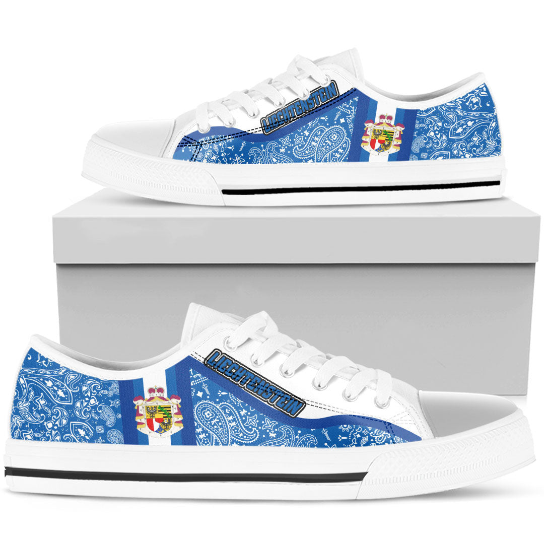 Shoes Liechtenstein Low Top Shoes Paisley Bandana Special Style