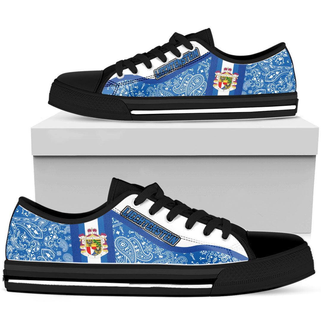 Shoes Liechtenstein Low Top Shoes Paisley Bandana Special Style