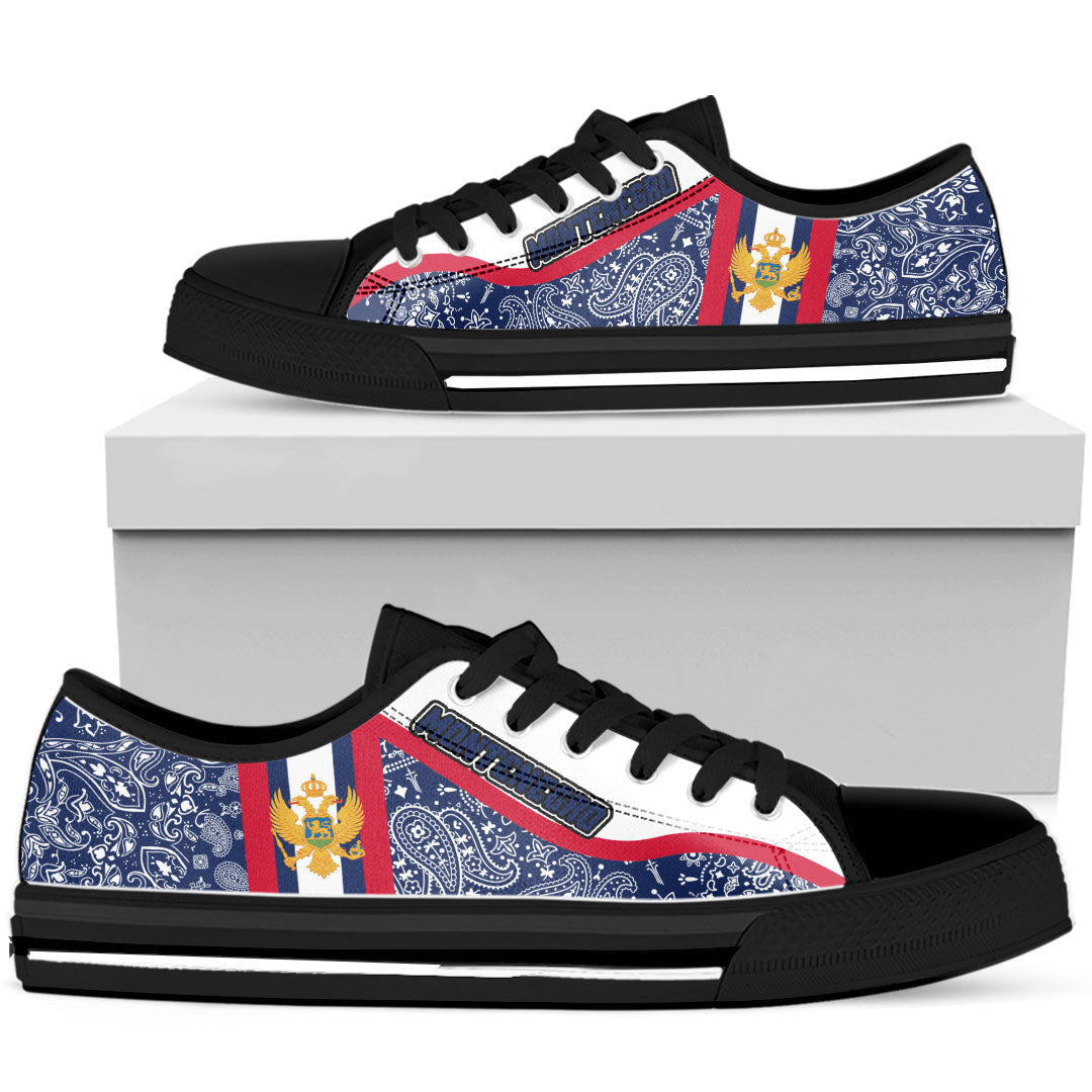 Shoes Montenegro Low Top Shoes Paisley Bandana Special Style
