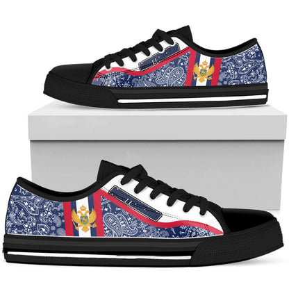 Shoes Montenegro Low Top Shoes Paisley Bandana Special Style
