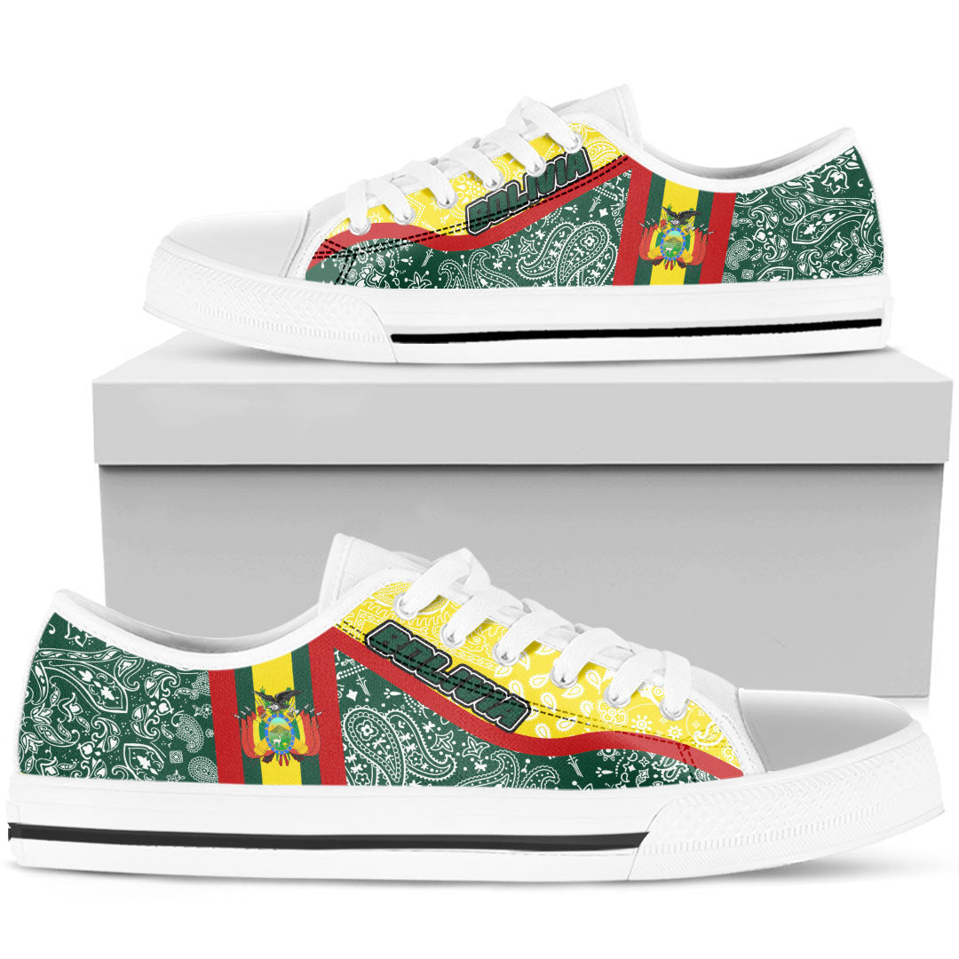 Shoes Bolivia Low Top Shoes Paisley Bandana Special Style