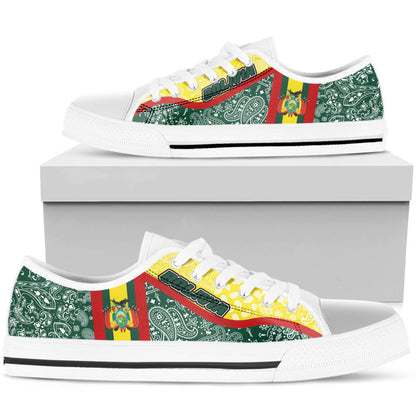 Shoes Bolivia Low Top Shoes Paisley Bandana Special Style