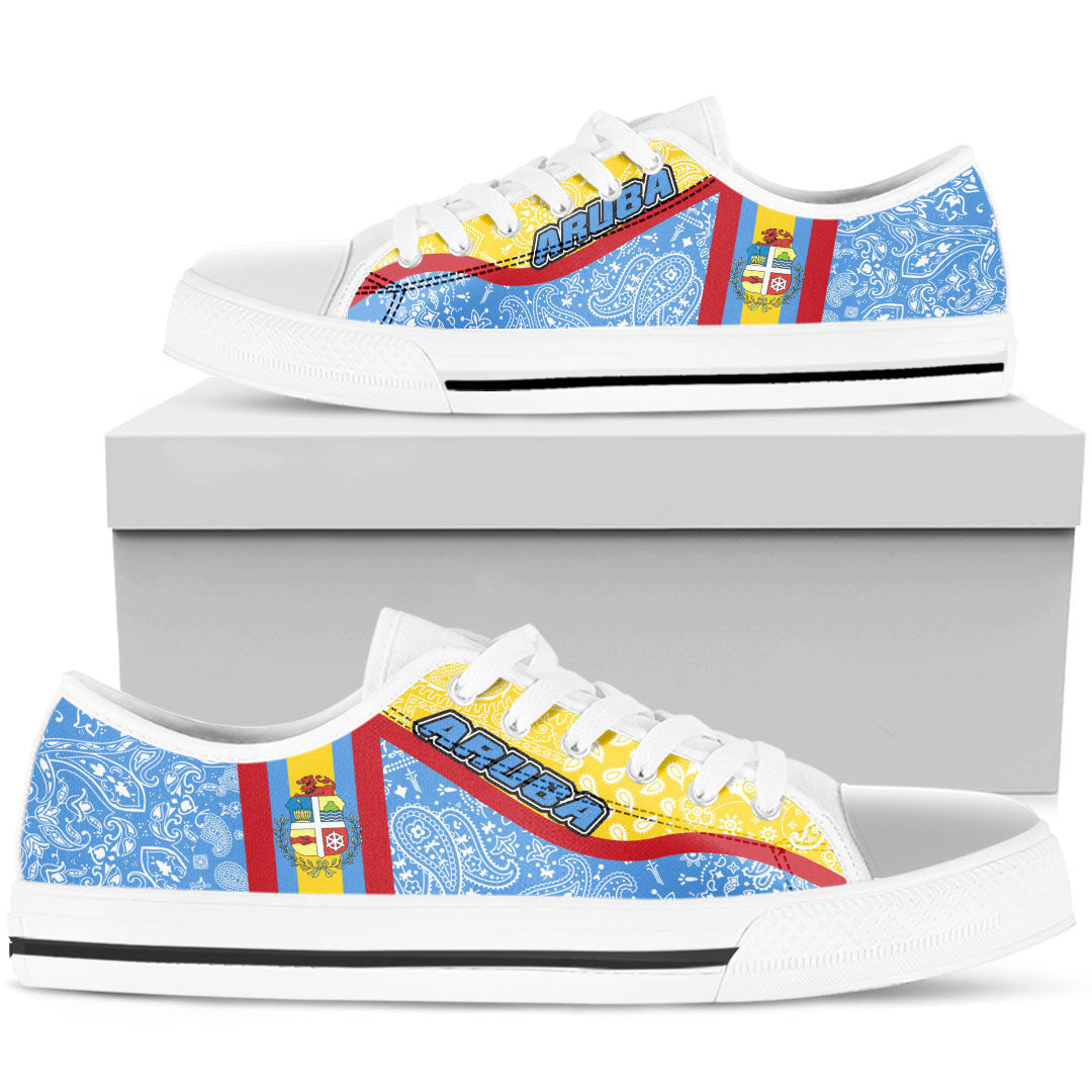 Shoes Aruba Low Top Shoes Paisley Bandana Special Style