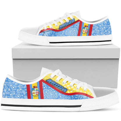 Shoes Aruba Low Top Shoes Paisley Bandana Special Style
