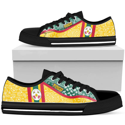 Shoes Togo Yellow Version Low Top Shoes Paisley Bandana Special Style