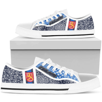 Shoes Finland Low Top Shoes Paisley Bandana Special Style