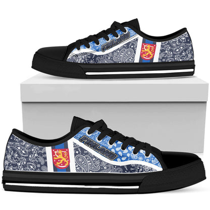 Shoes Finland Low Top Shoes Paisley Bandana Special Style