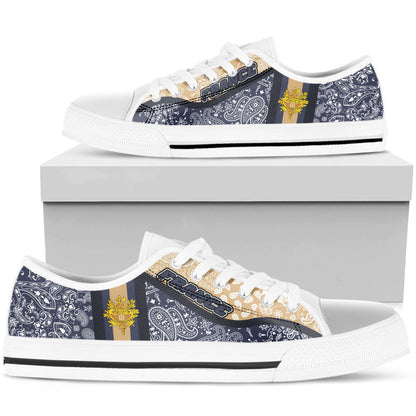Shoes France Low Top Shoes Paisley Bandana Special Style