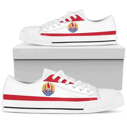 French Polynesia Original Flag Low Top Shoes