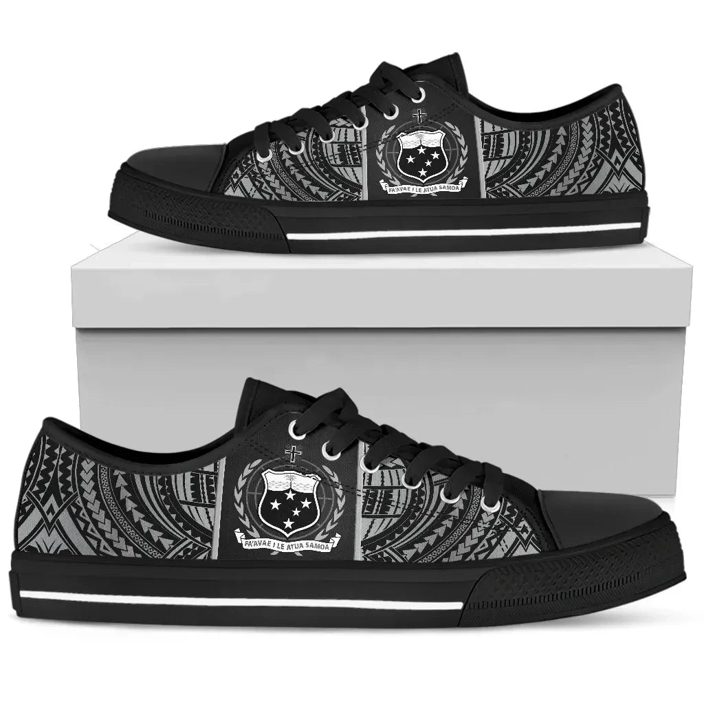 Samoa Coat Of Arms Low Top Shoes
